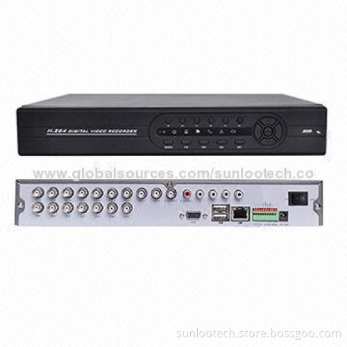 H.264 DVR, 16CH CIF recording, supports P2P function, with HDMI